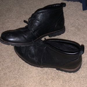 Black rockport boots